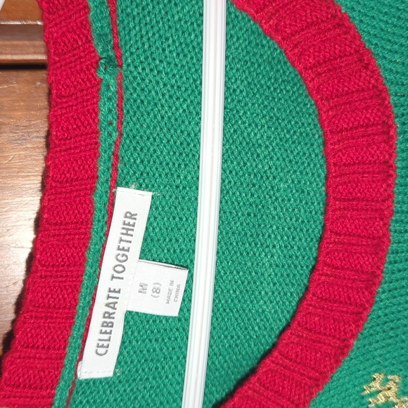 EUC Kid Ugly Christmas Cat Sweater - Picture 4 of 8